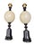 Wood Vintage Exotic Wood and Ostrich Egg Lamps from Maison Jansen, 1950s, Set of 2 For Sale - Image 7 of 9