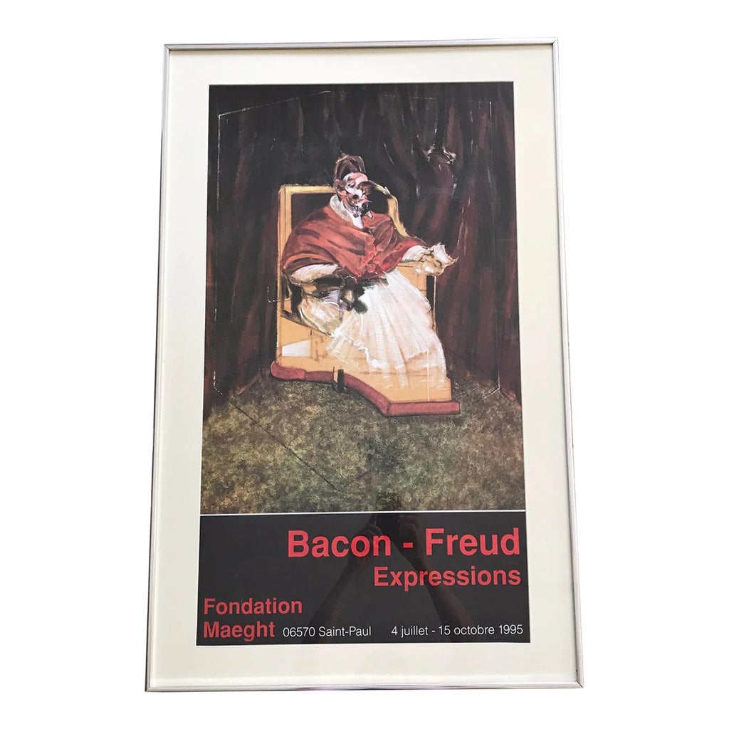 1995 Bacon-Freud Expressions Exhibition Poster - Foundation Maeght 