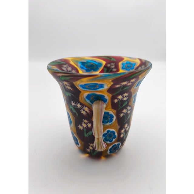 Art Nouveau Murano Millefiori Glass Vase by Fratelli Toso for Fratelli Toso, 1890s For Sale - Image 4 of 10