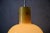 Scandinavian Yellow Glass and Brass Ceiling Light For Sale - Image 4 of 9