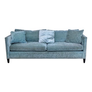 Arhaus Furniture Velvet Sofa For Sale