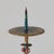 Brutalist Anthropomorphic Candleholder in Bronze and Enamel by Zoltán Pap, 1970s For Sale - Image 4 of 10