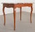 French 19th Century Birch Writing Table With Red Marble Top For Sale - Image 4 of 11