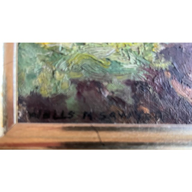 Early 20th Century Wells Moses Sawyer (American 1863 - 1960) Colorado Rocky Mountain Landscape Oil Painting For Sale - Image 5 of 8