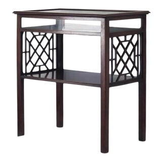 Vintage Beacon Hill Curio Table With Fretwork For Sale