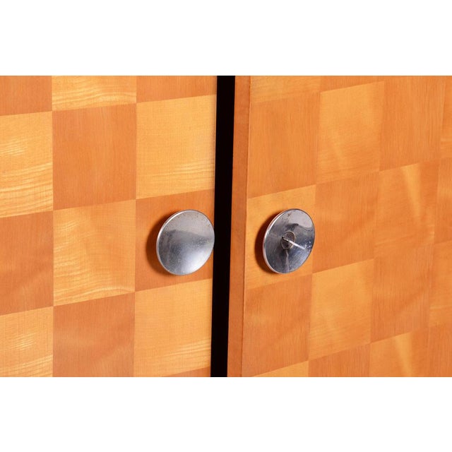 Art Deco Maple Wardrobe by J. Halabala for Up Zavody, Czech, 1930s For Sale - Image 10 of 18