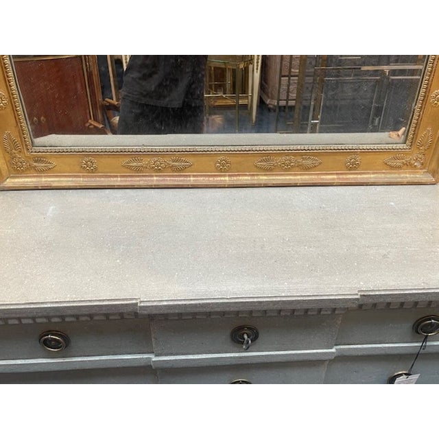 French 19th C. French Napoleon III Giltwood Mirror For Sale - Image 3 of 9