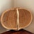 Small Late-20th Century Buttocks Basket W/ Twisted Wood Handle For Sale In Baltimore - Image 6 of 12