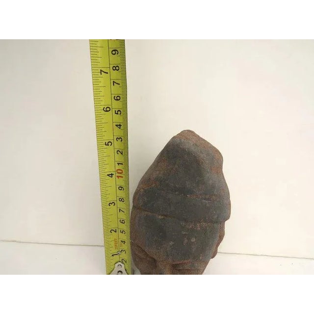 Vintage Carved Red Sand Stone Fragment For Sale - Image 4 of 5