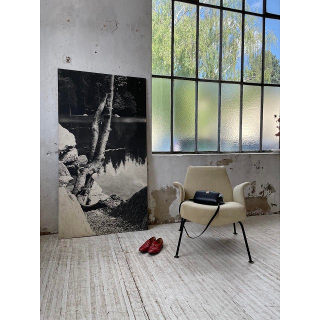 Black Black and White Tree Photograph in Wood & Paper, 1970s For Sale - Image 8 of 18