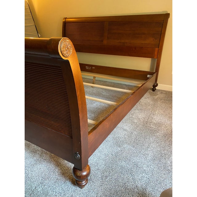 Ethan Allen British Classics King Size Sleigh Bed Chairish