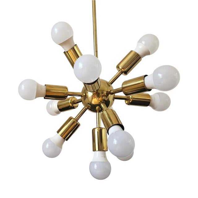 Mid-Century Space Age Sputnik Chandelier, 1970s For Sale