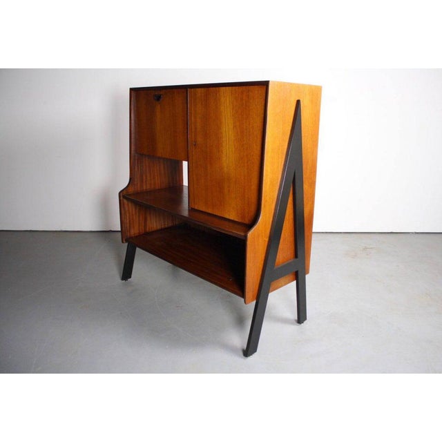 Two-Tone Danish Mid-Century Modern Bar For Sale - Image 4 of 6