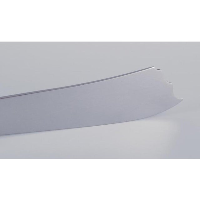1930s Vintage Cake Knife in Sterling Silver from Georg Jensen, 1930s For Sale - Image 5 of 8