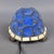 Vintage Turtle Table Lamp in Blue Leaded Glass and Brass, 1970s For Sale - Image 4 of 12