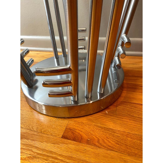 Century Furniture 1980s Jay Spectre "DeLanay" Round Chrome and Glass Table For Sale - Image 4 of 12