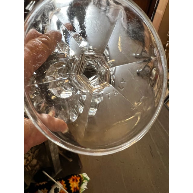 1980s Italian Champagne Coupe Glasses- Set of 6 For Sale - Image 4 of 6