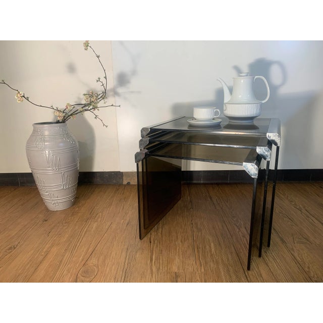 Nesting Tables by Pierangelo Gallotti, 1970s, Set of 3 For Sale - Image 16 of 18