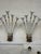 1950s Vintage White Wall Lights in Brass, 1950, Set of 2 For Sale - Image 5 of 11