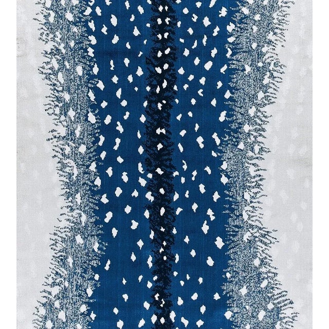 Traditional Sample - The House of Scalamandré Antelope Fabric, Midnight For Sale - Image 3 of 3