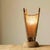 Art Deco Log & Burlap Wabi-Sabi Table Lamp For Sale - Image 3 of 7