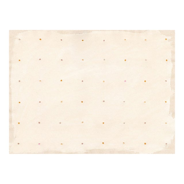 Cream and Pastel Dots Neutral Abstract Art Print, 24 X 32, Unframed Print For Sale