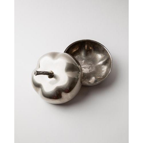 Vintage Silver Plated Pumpkin Box with Lid, 1970s For Sale - Image 5 of 11