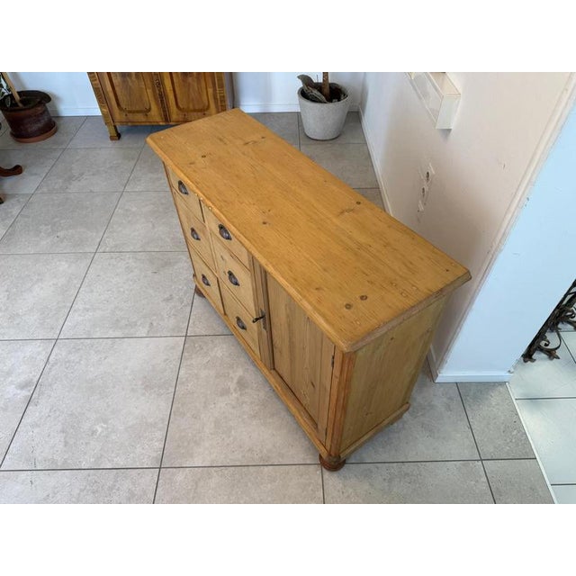 Art Nouveau Shop Chest in Spruce, 1890s For Sale - Image 4 of 18