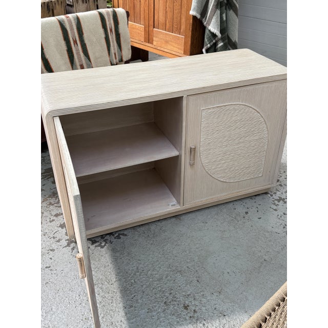 Wood Split Reed Rattan Sideboard from Vivai Del Sud, 1960s For Sale - Image 7 of 12