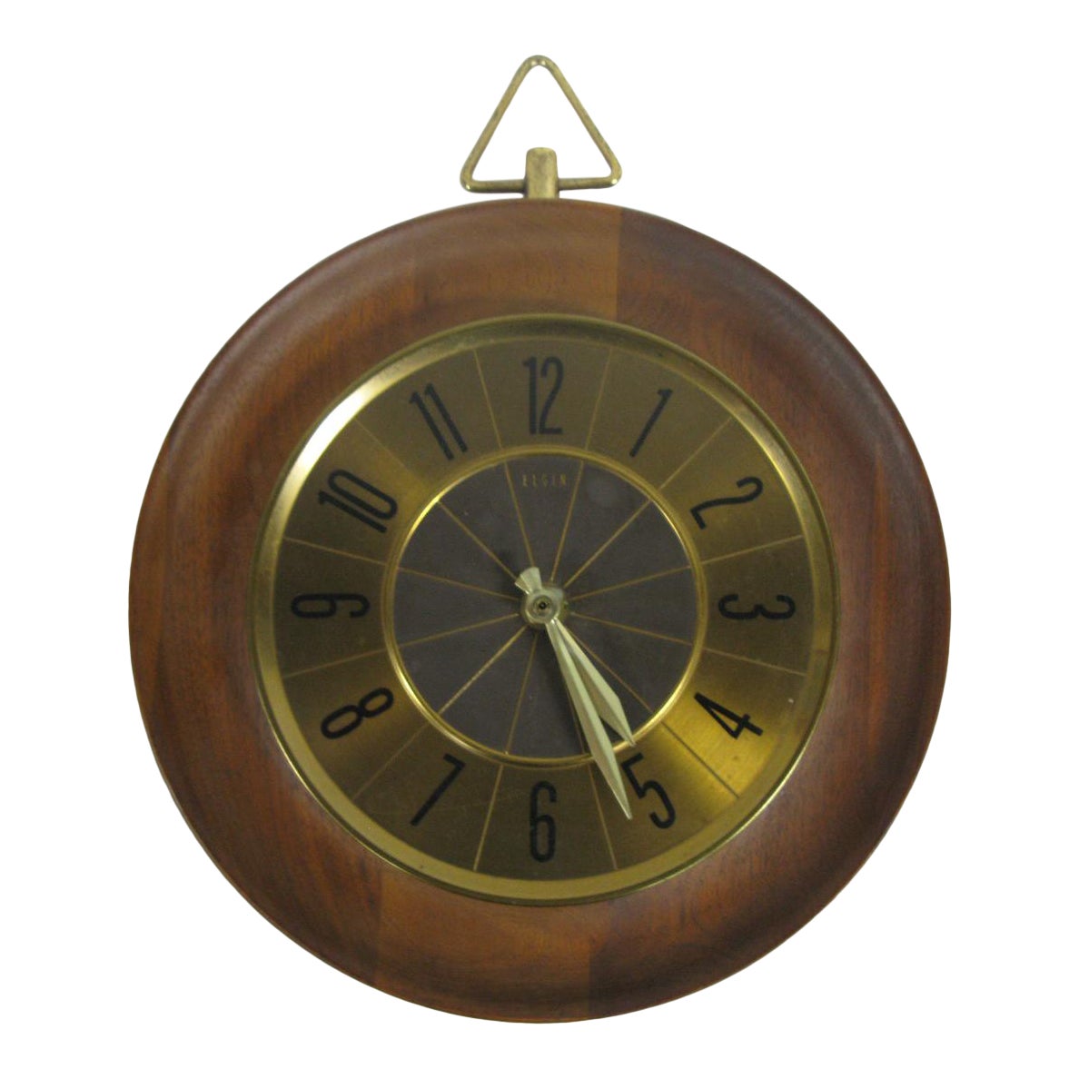 1960s Mid Century Modern Elgin Wall Clock Chairish