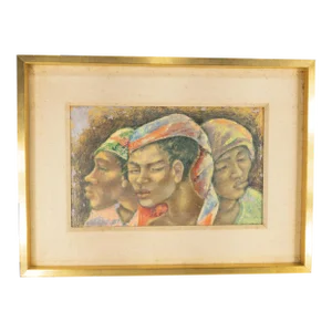 American Painting of Tahitian Women by George Biddle