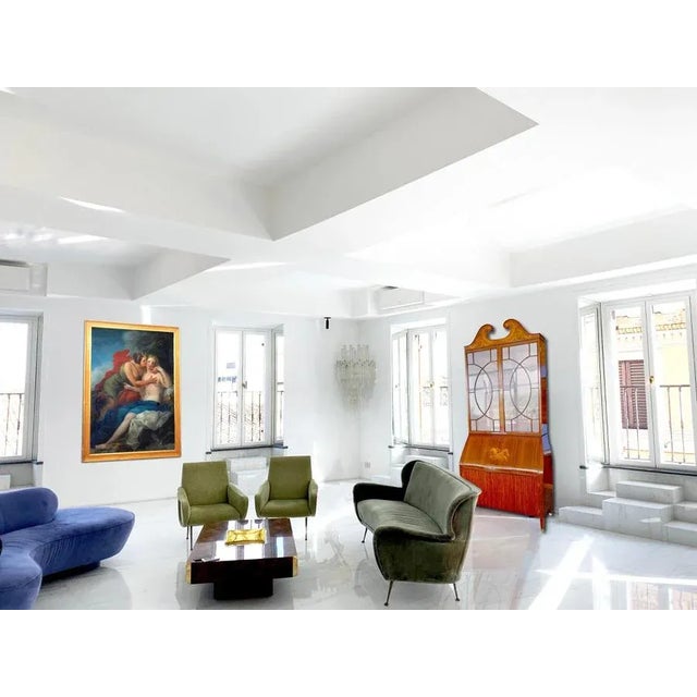 Mid-Century Trumeau Bookcase or Cabinet by Paolo Buffa, 1940 For Sale - Image 10 of 18