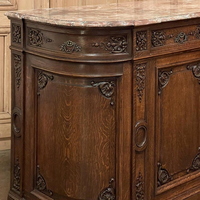 19th Century French Louis XIV Marble Top Buffet For Sale - Image 12 of 18