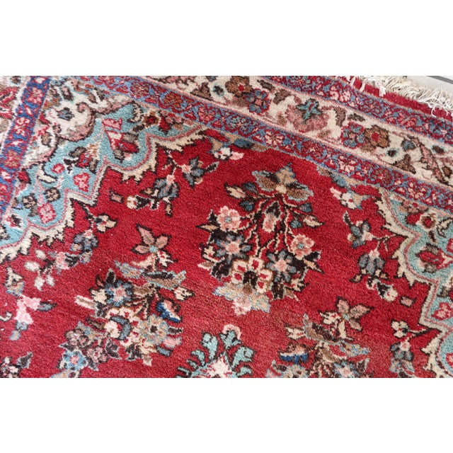 1950s, Handmade Vintage Persian Malayer Rug 4.2' X 6.4' For Sale - Image 11 of 13
