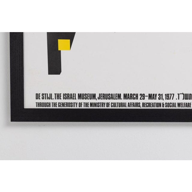 Izika Gaon De Stijl Poster by Gerrit Rietveld, Israel, 1977 For Sale - Image 13 of 18