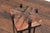 Contemporary Side Table with Antique Italian Red Brick Top and Custom Iron Base For Sale - Image 9 of 9