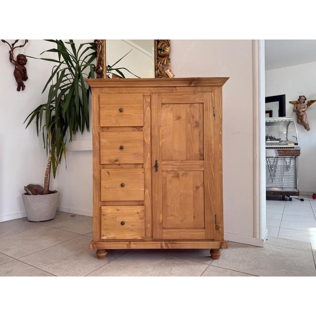 Rustic Farmhouse Pantry Cupboard For Sale - Image 6 of 13