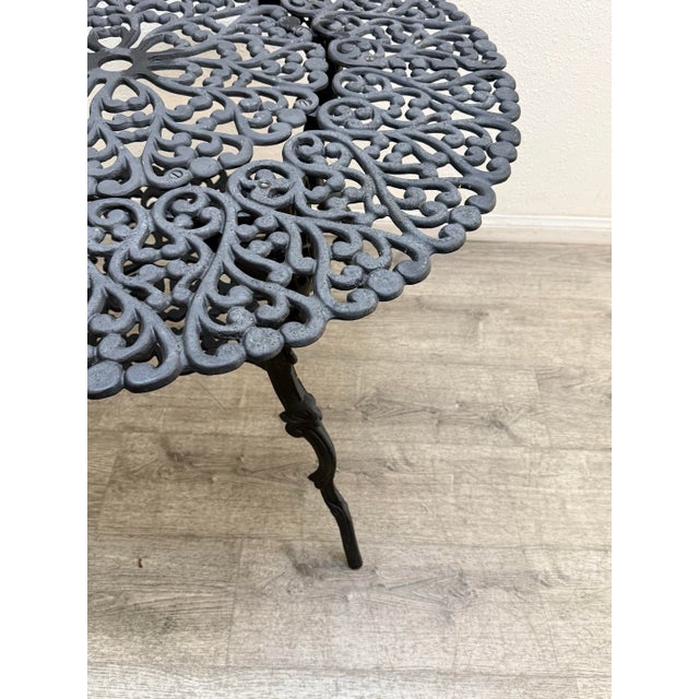 Vintage Cast Aluminum Patio Set For Sale - Image 10 of 12