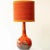 Red Brown Ceramic Floor Table Lamp with Lampshade attributed to R. Houben, 1970s For Sale - Image 10 of 12