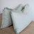 Not Yet Made - Made To Order Lee Jofa Kaya Lumbar Pillows in Mist With Schumacher Glazed Linen Ruffle For Sale - Image 5 of 9