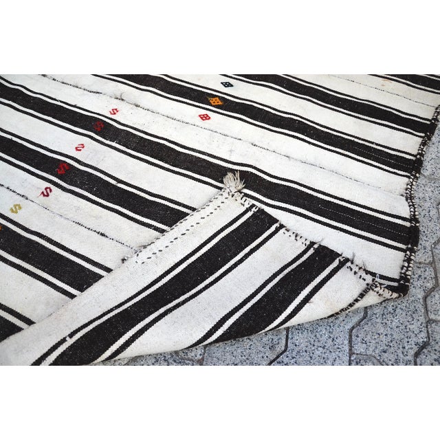 1960s Traditional Handmade Area Kilim Rug For Sale - Image 9 of 11