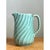 Mid 20th Century Vintage Aqua Swirl Ceramic Pitcher For Sale - Image 5 of 12