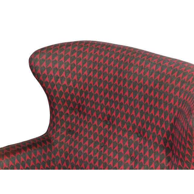 1937 Attributed to Kaj Gottlob for a.j. Iversen Lounge Chair in Original Lis Ahlmann Fabric For Sale - Image 12 of 12