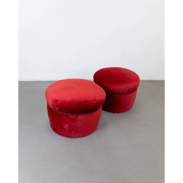 Pouf Stool, 1950s For Sale - Image 4 of 4