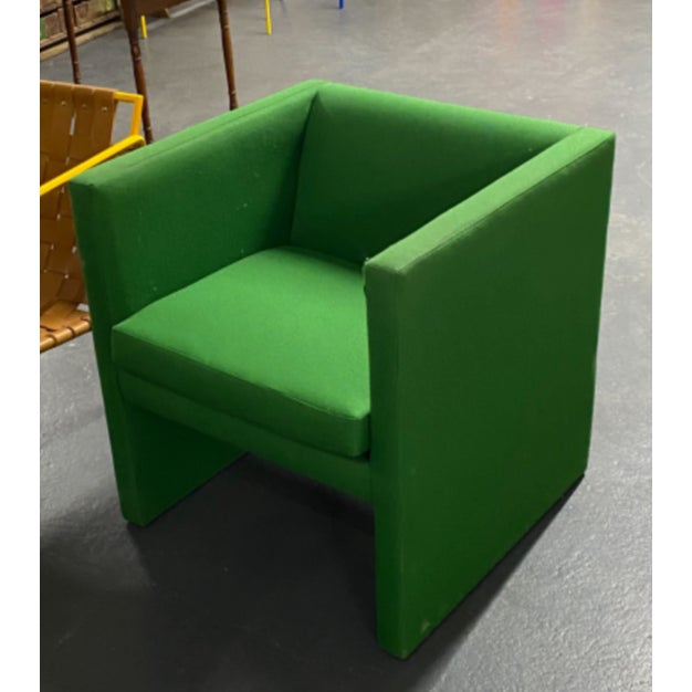 Green Angle Armchair For Sale - Image 8 of 9
