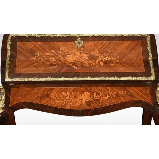 Antique French Desk with Rosewood Inlaid For Sale - Image 12 of 13