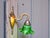 Art Nouveau Style Green Glass Tulip and Ornate Brass Wall Light For Sale - Image 3 of 12