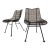 Mid Century Modern Woodard Sculptural Mesh Side Chairs - Set of 2 For Sale