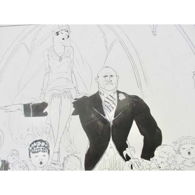 Paper Garret Price Ink Drawing Circa 1920s-30s' For Sale - Image 7 of 8