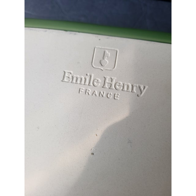Green Vintage Emile Henry Green Baking Dish France For Sale - Image 8 of 15